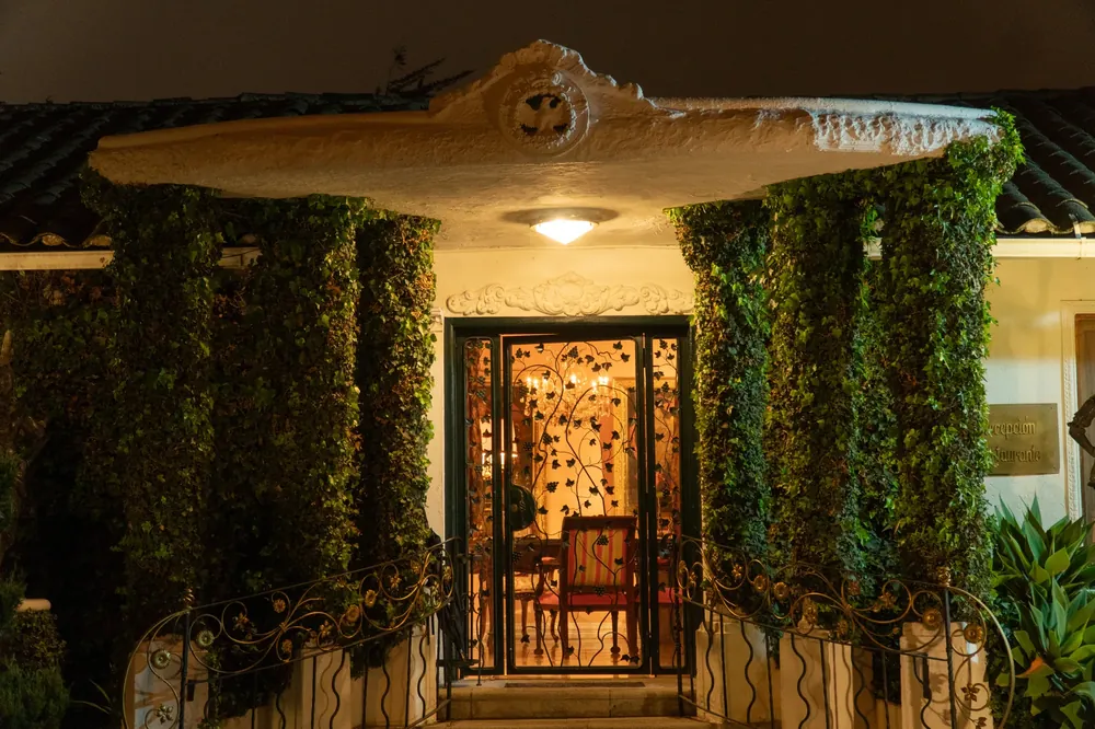 Entrada de la hacienda en Ecuador